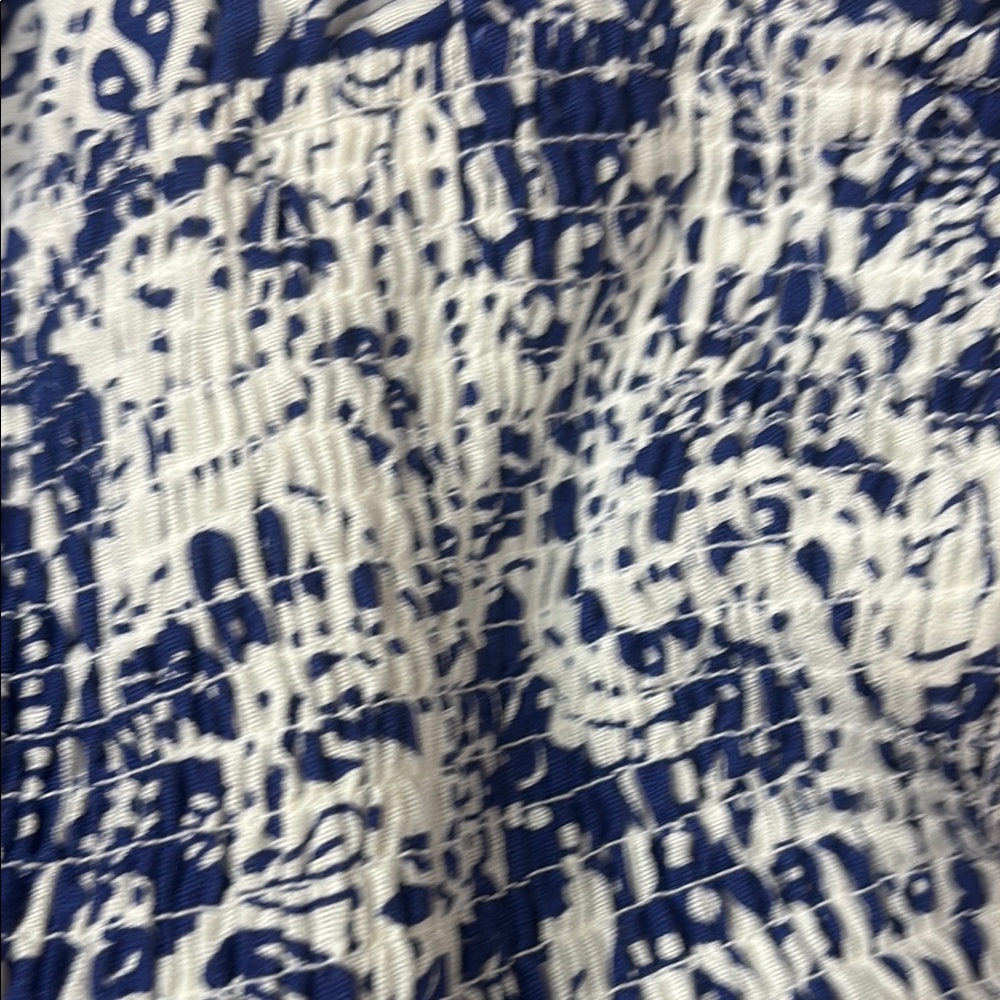 Jessica Simpson Blue and White Floral Midi Dress - Picture 3 of 4
